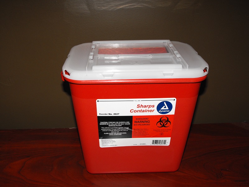 2-Gallon Sharps Container w/ Lid - Click Image to Close