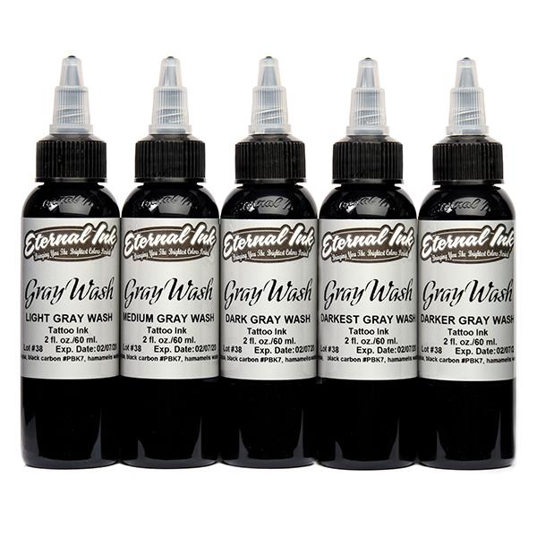 Graywash Set of 5, 2oz. - Click Image to Close