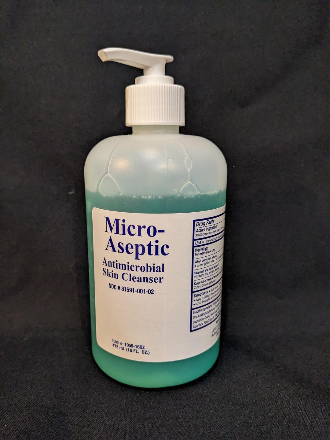 Antimicrobial Skin Cleanser, 16oz Bottle, 12/Case