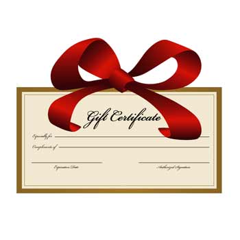 Gift Certificates - Click Image to Close